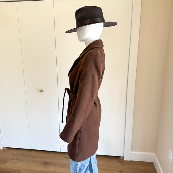 H&M Divided Brown Trench Coat with Belt - Picture 4 of 10